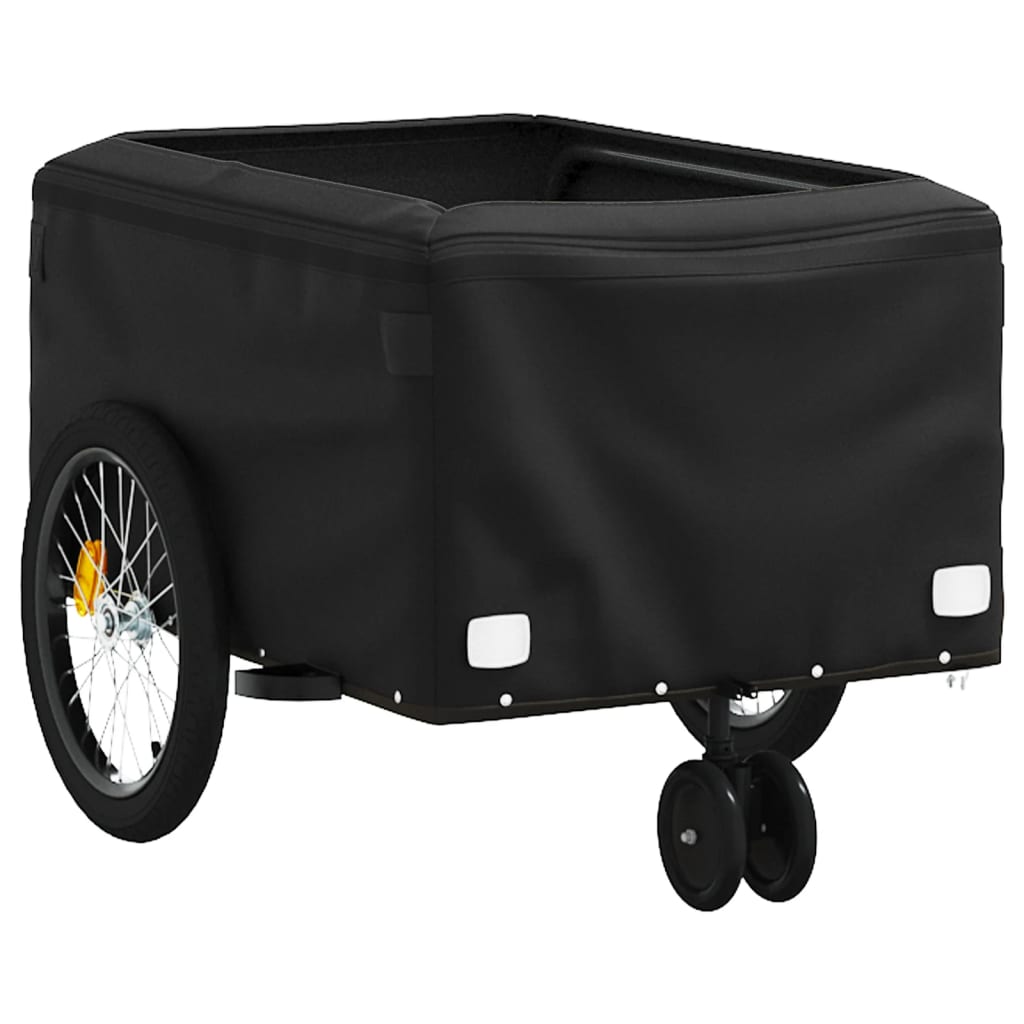 Reboque para bicicleta 30 kg ferro preto e vermelho