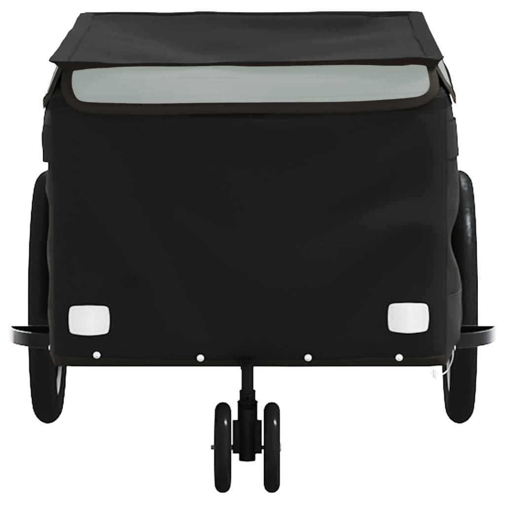 Reboque para bicicleta 30 kg ferro preto e cinza