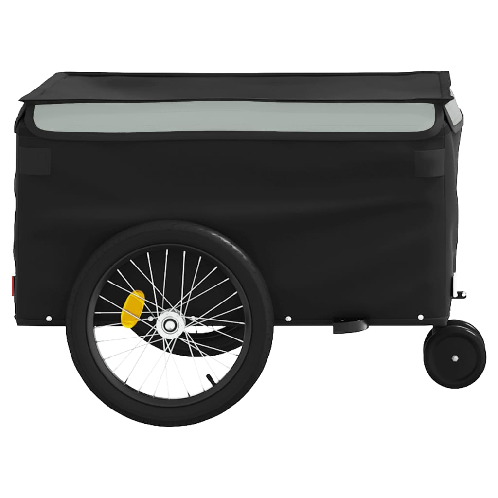 Reboque para bicicleta 30 kg ferro preto e cinza