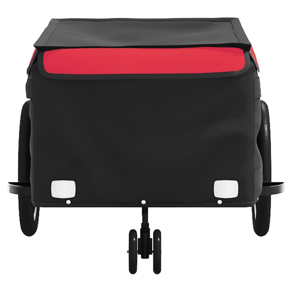 Reboque para bicicleta 45 kg ferro preto e vermelho