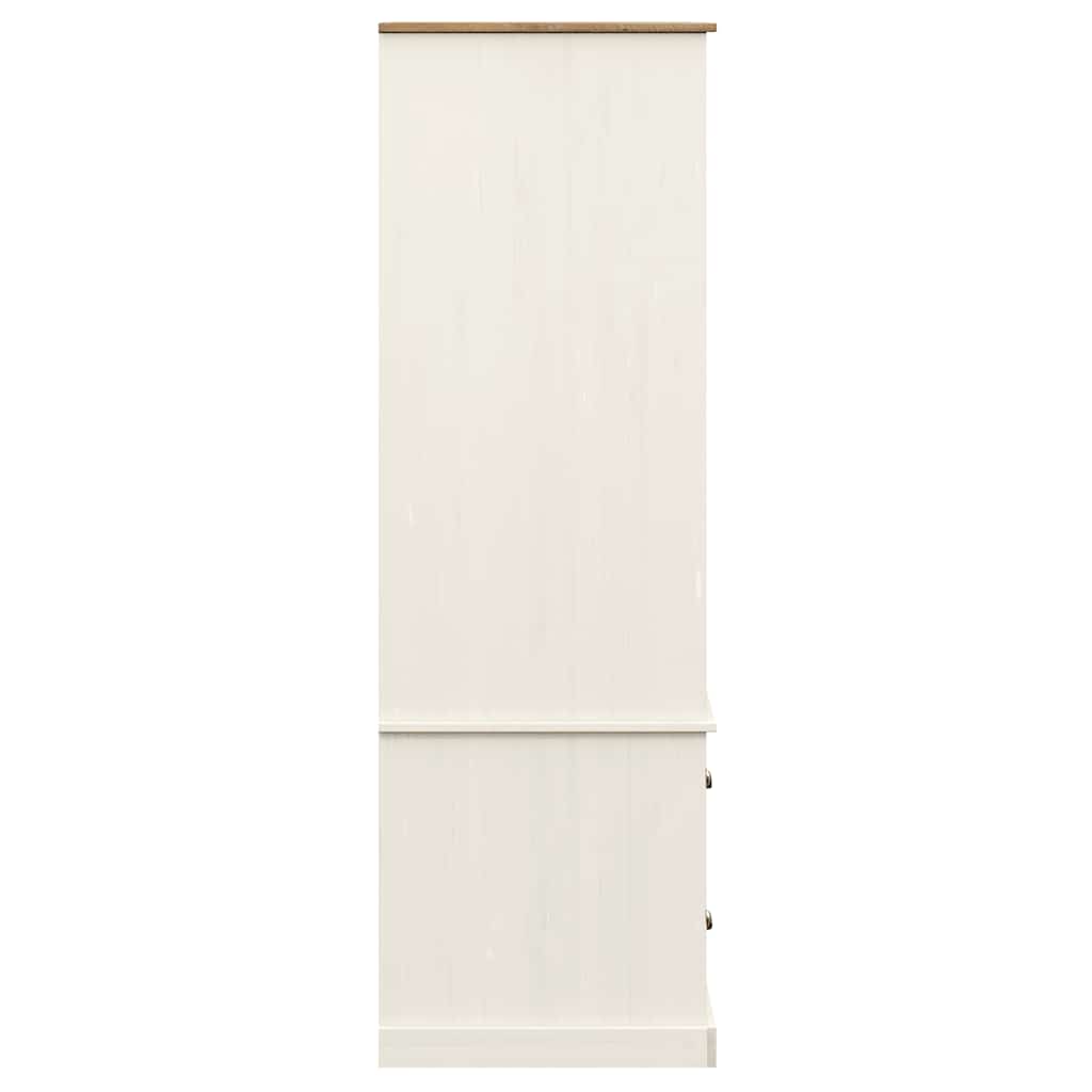 Roupeiro VIGO 90x55x170 cm madeira de pinho maciça branco