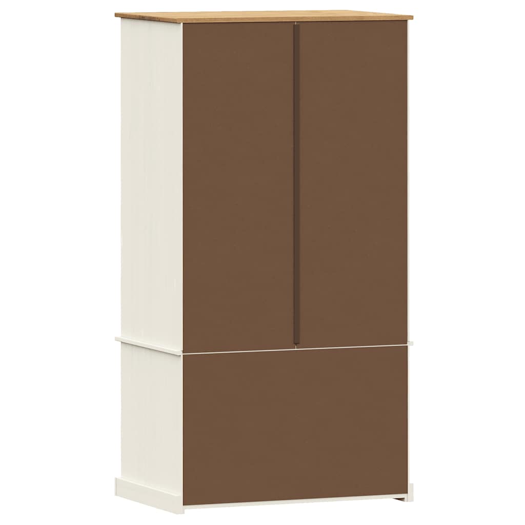 Roupeiro VIGO 90x55x170 cm madeira de pinho maciça branco