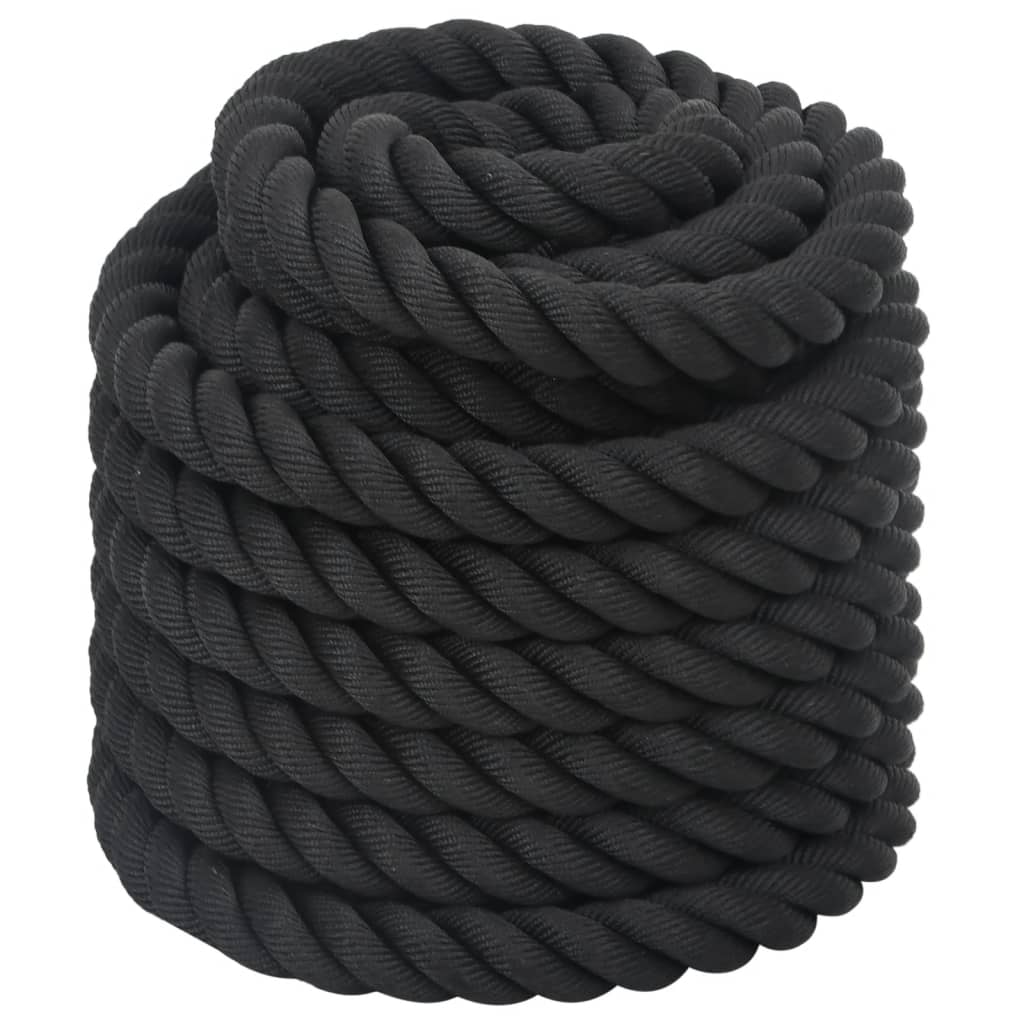 Corda de batalha 12 m 9 kg poliéster preto