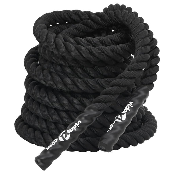 Corda de batalha 15 m 11 kg poliéster preto