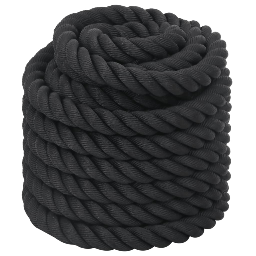 Corda de batalha 15 m 11 kg poliéster preto