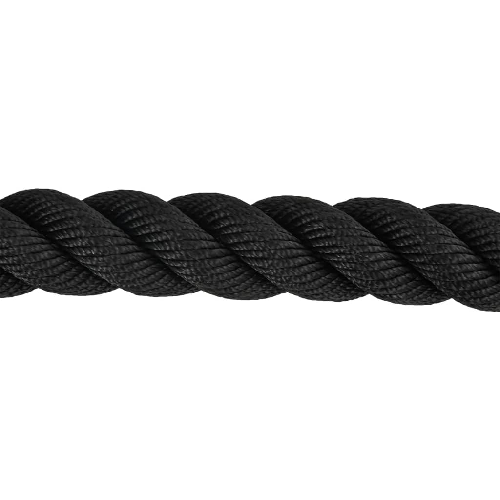 Corda de batalha 15 m 11 kg poliéster preto