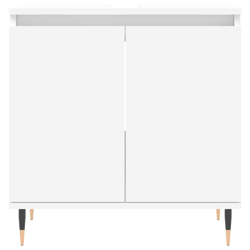 Armário de casa de banho 58x33x60 cm derivados madeira branco