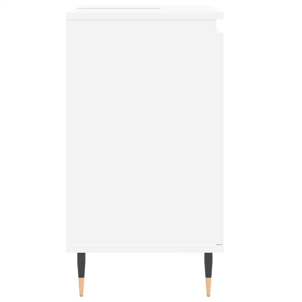 Armário de casa de banho 58x33x60 cm derivados madeira branco