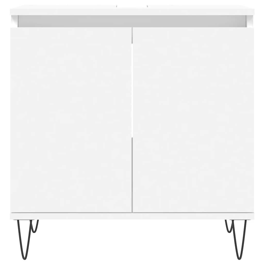 Armário de casa de banho 58x33x60 cm derivados madeira branco