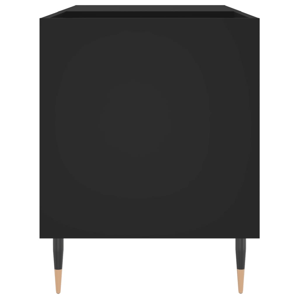 Armário para discos 85x38x48 cm derivados de madeira preto