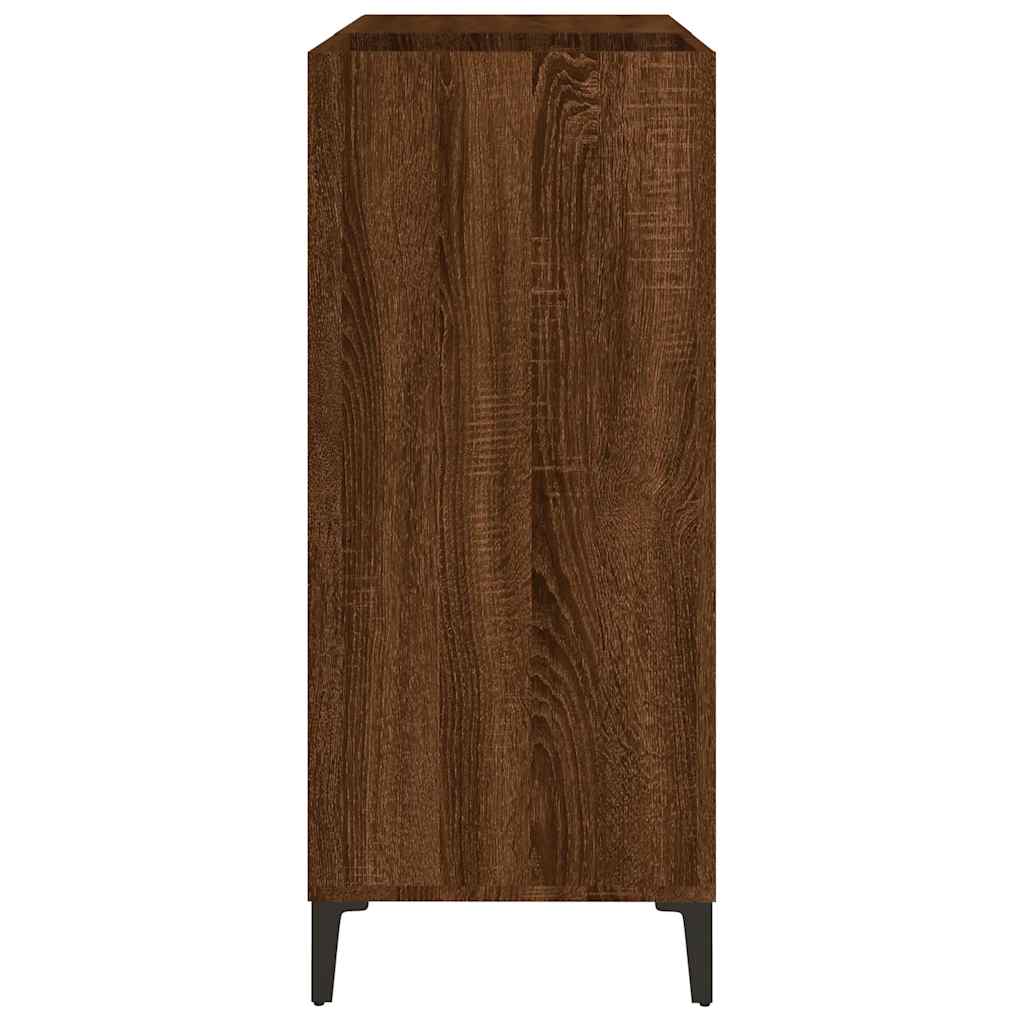 Armário p/ discos 84,5x38x89cm deriv. madeira carvalho castanho