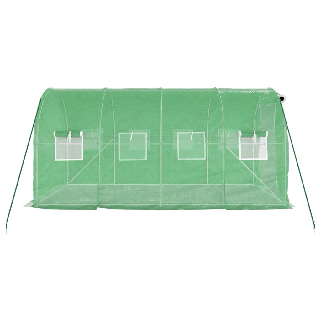 Estufa com estrutura de aço 8 m² 4x2x2 m verde