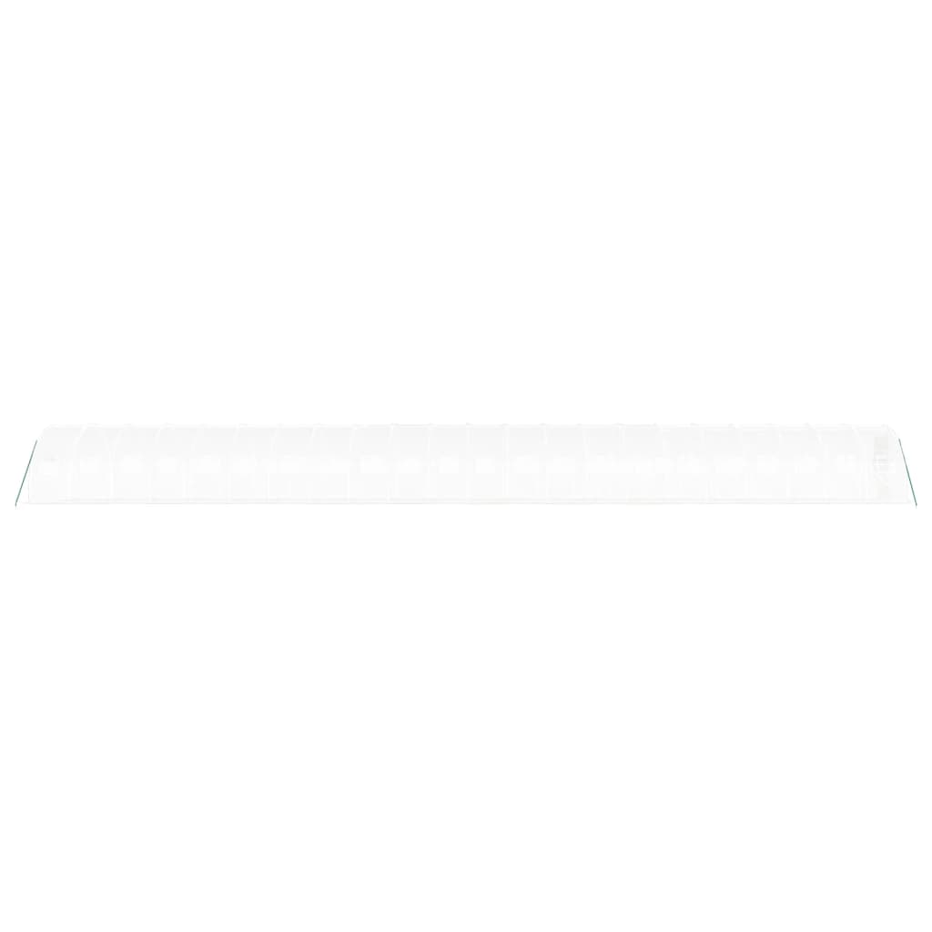 Estufa com estrutura de aço 66 m² 22x3x2 m branco
