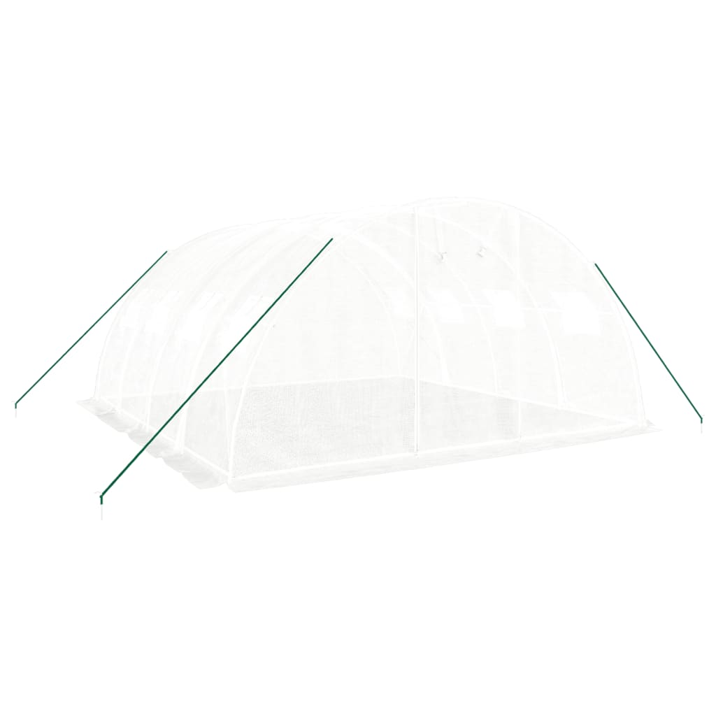 Estufa com estrutura de aço 16 m² 4x4x2 m branco