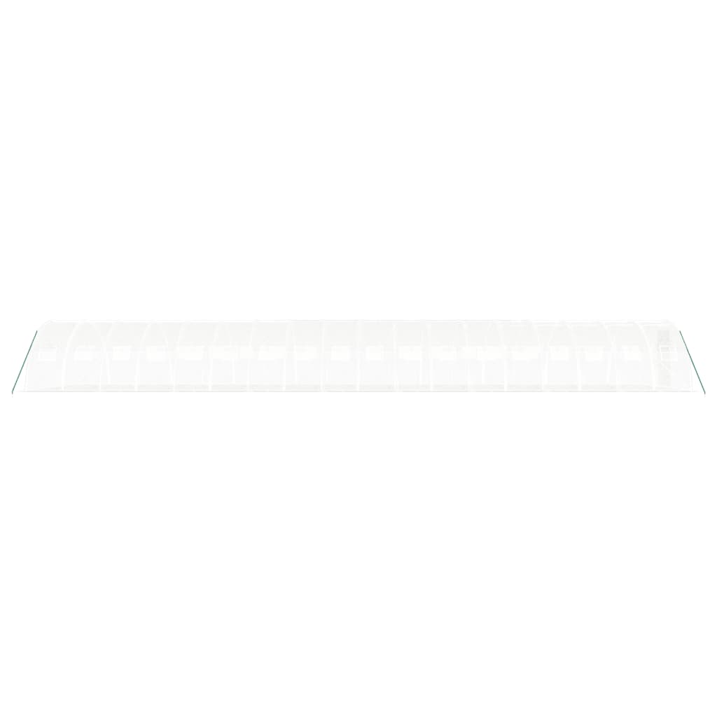 Estufa com estrutura de aço 72 m² 18x4x2 m branco