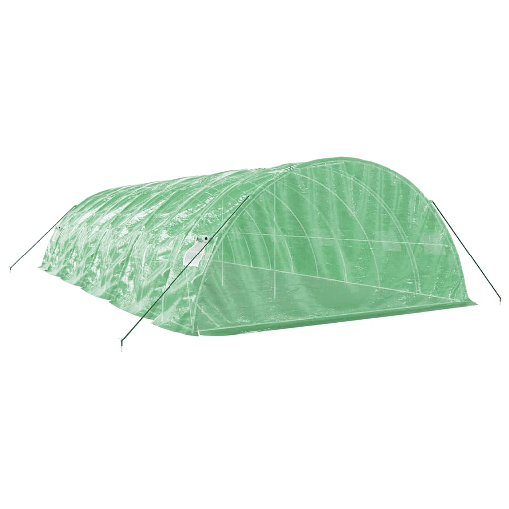 Estufa com estrutura de aço 50 m² 10x5x2,3 m verde