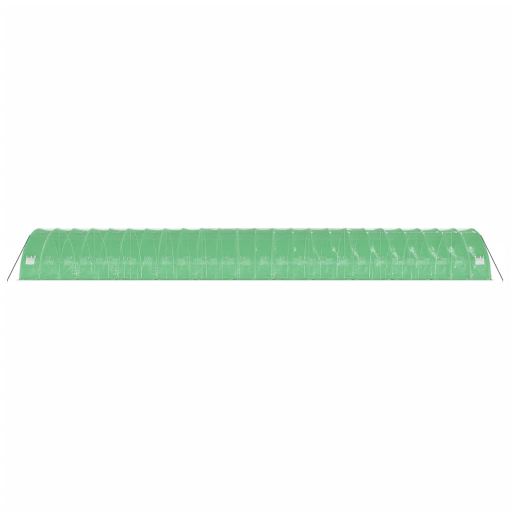 Estufa com estrutura de aço 144 m² 24x6x2,85 m verde
