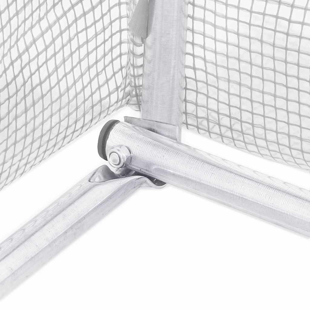 Estufa com estrutura de aço 36 m² 6x6x2,85 m branco