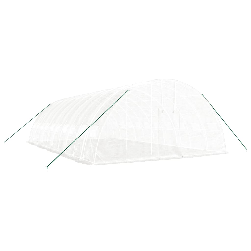 Estufa com estrutura de aço 60 m² 10x6x2,85 m branco