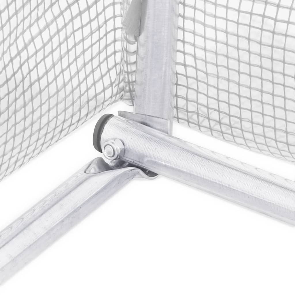 Estufa com estrutura de aço 60 m² 10x6x2,85 m branco