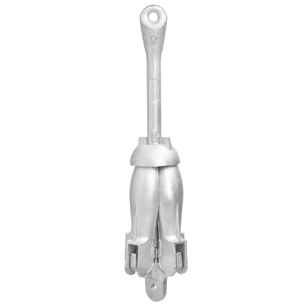 Âncora dobrável 4 kg ferro fundido galvanizado a quente prata