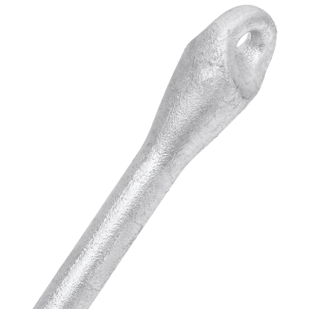 Âncora dobrável 4 kg ferro fundido galvanizado a quente prata
