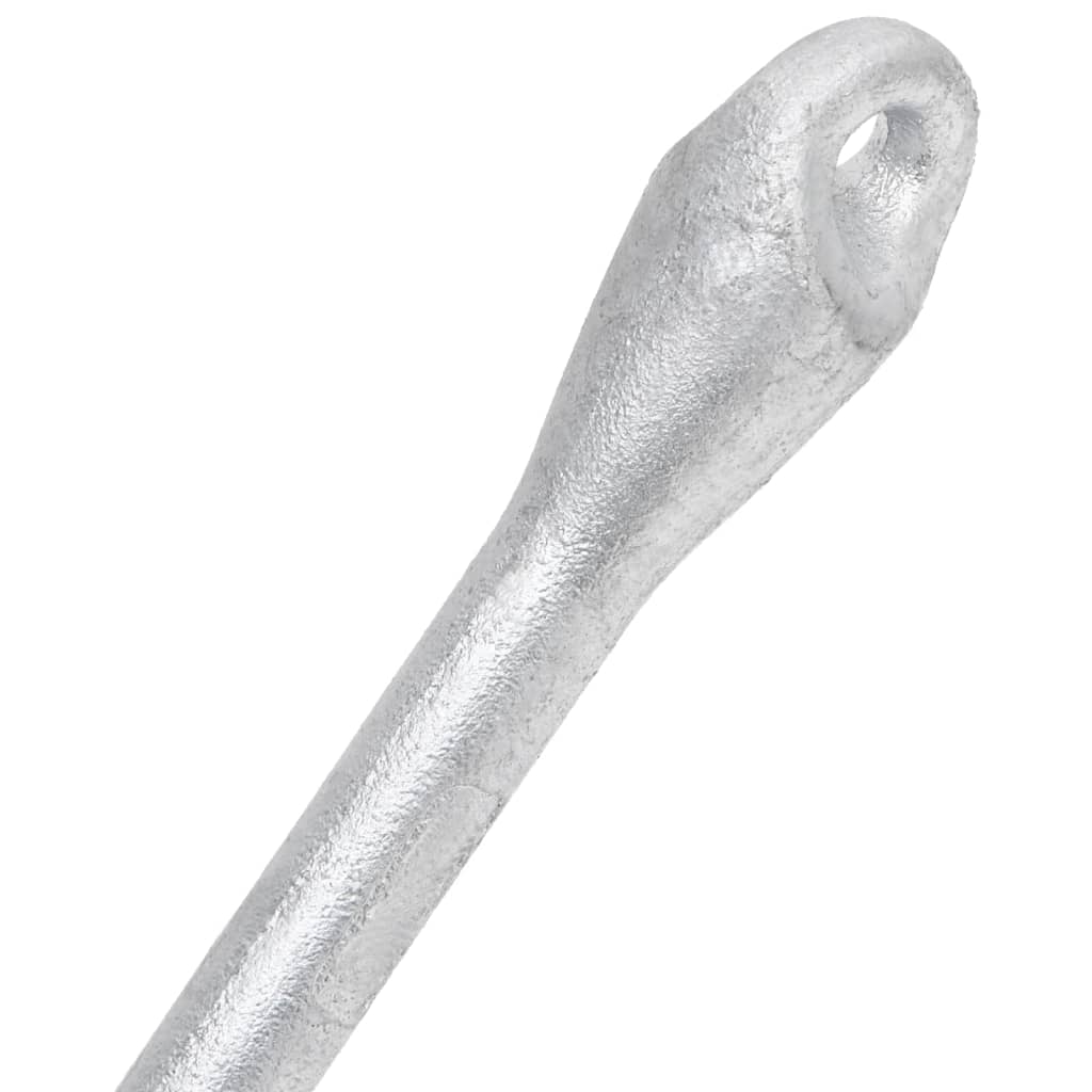 Âncora dobrável 6 kg ferro fundido galvanizado a quente prata