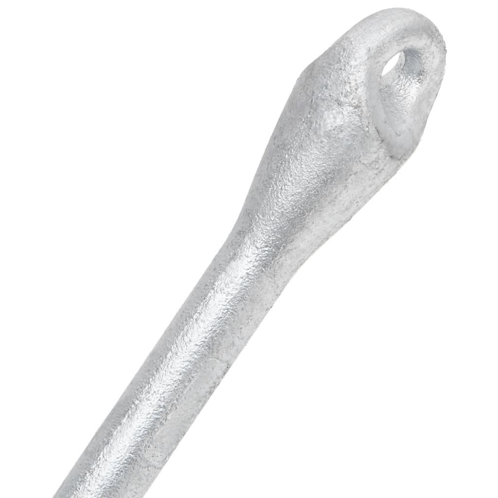 Âncora dobrável 8 kg ferro fundido galvanizado a quente prata