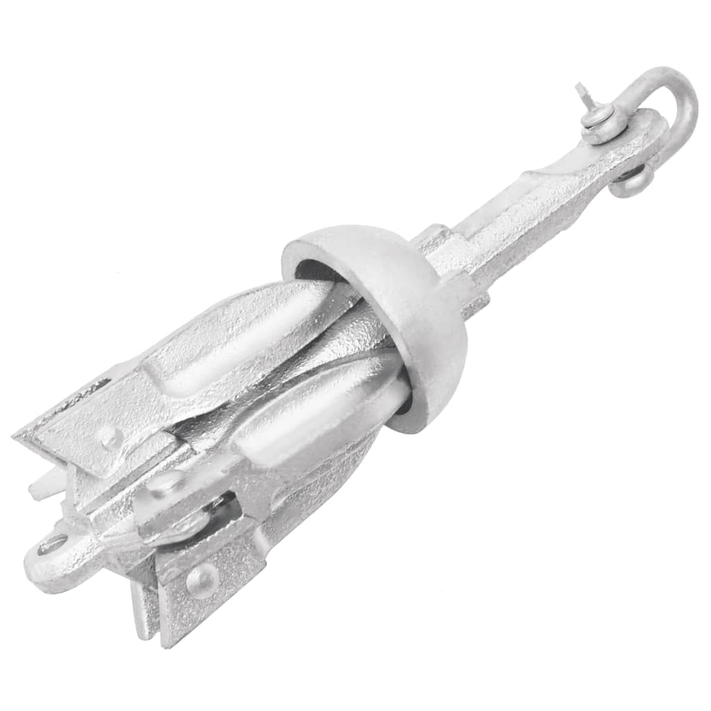 Âncora dobrável corda 0,7 kg ferro fundido galvanizado a quente