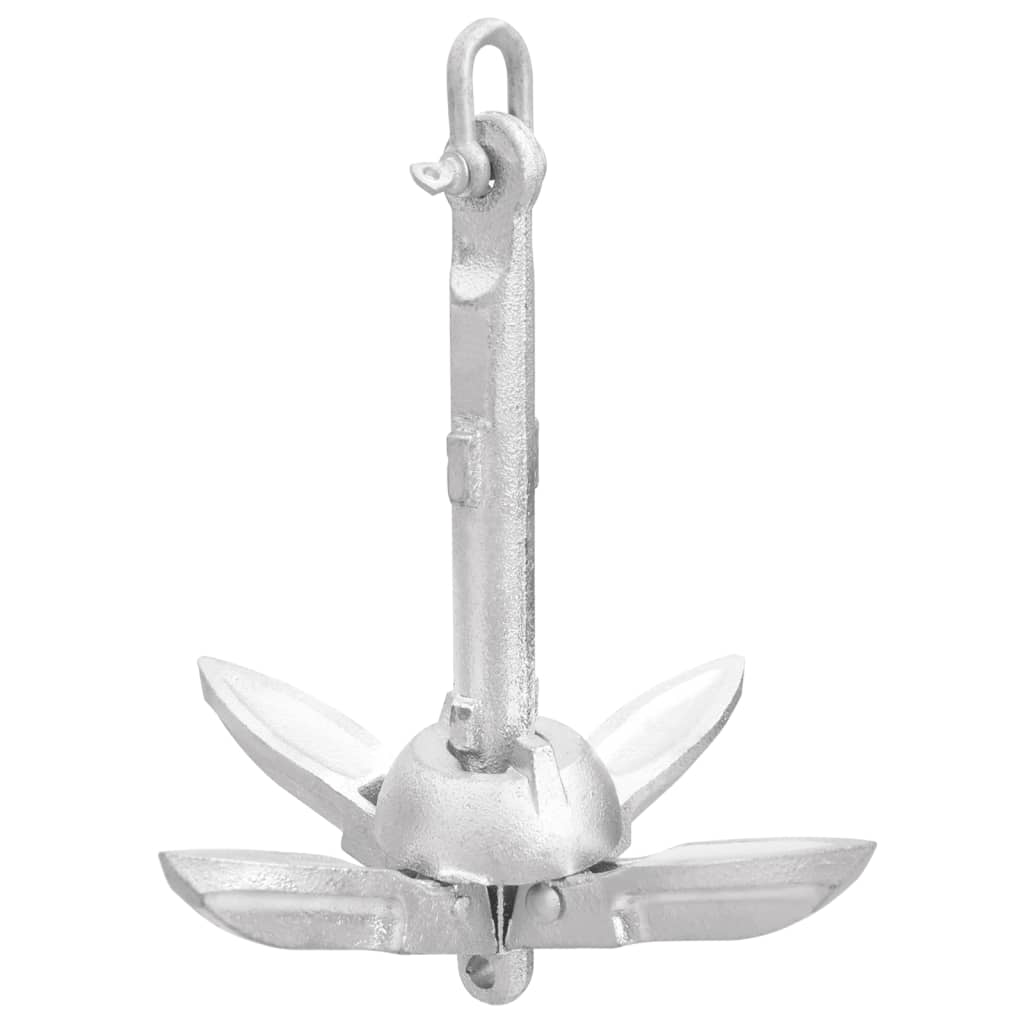 Âncora dobrável corda 0,7 kg ferro fundido galvanizado a quente