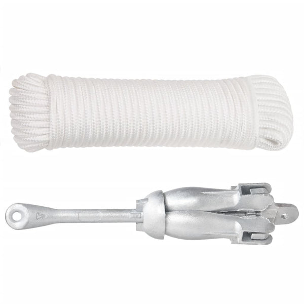 Âncora dobrável corda 4 kg ferro fundido galvanizado a quente