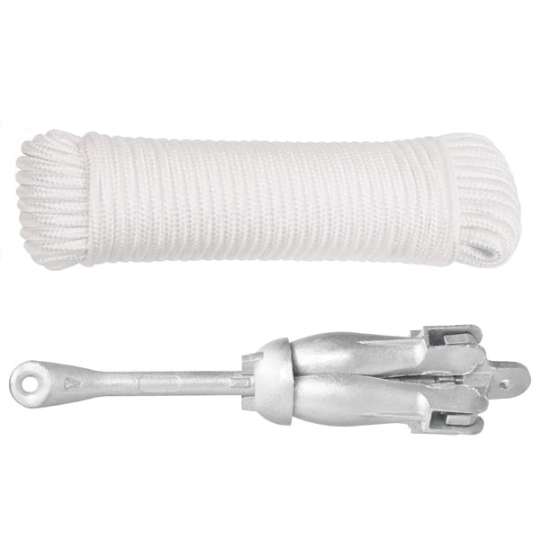 Âncora dobrável corda 6 kg ferro fundido galvanizado a quente
