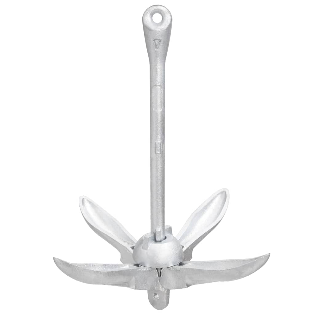 Âncora dobrável corda 6 kg ferro fundido galvanizado a quente