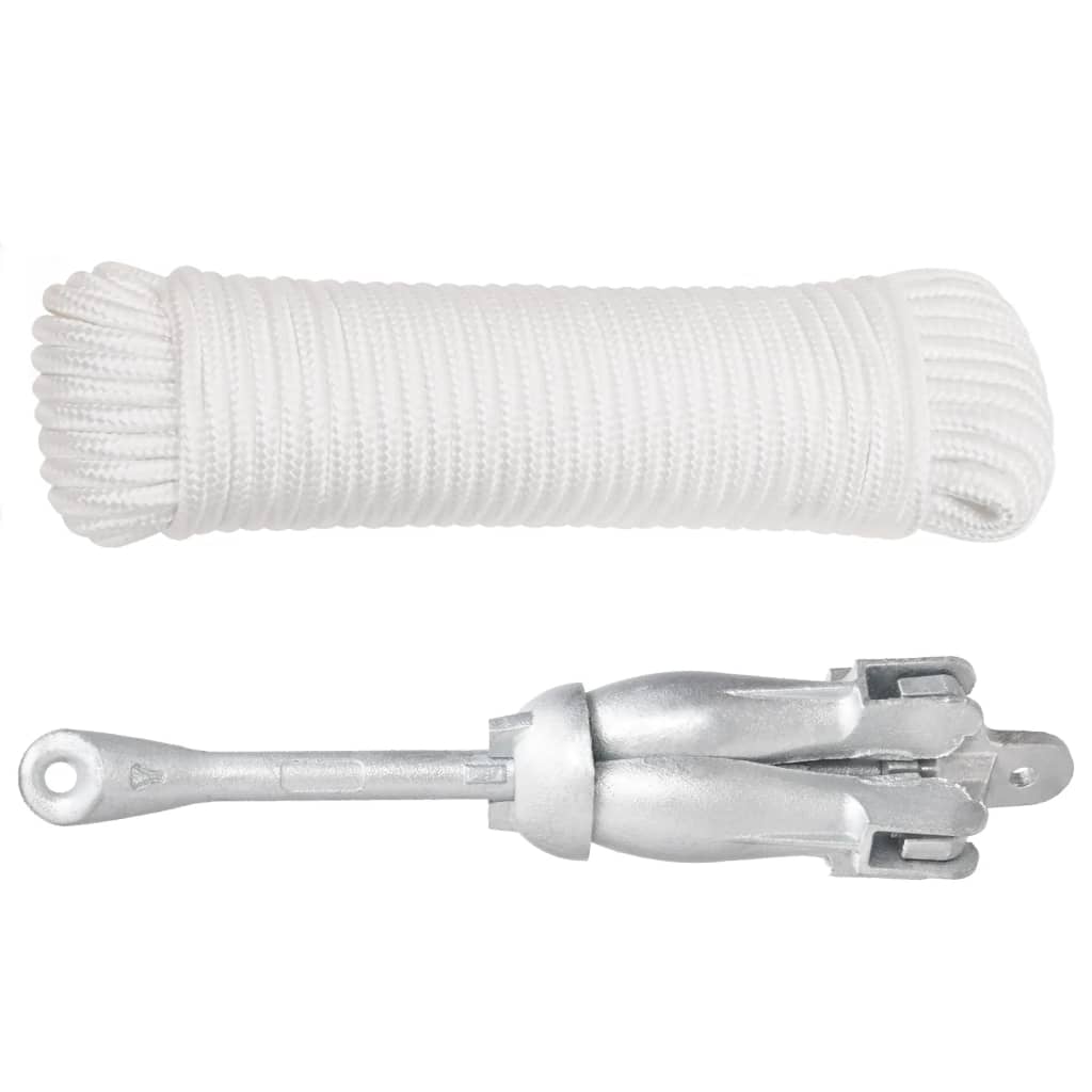 Âncora dobrável corda 8 kg ferro fundido galvanizado a quente