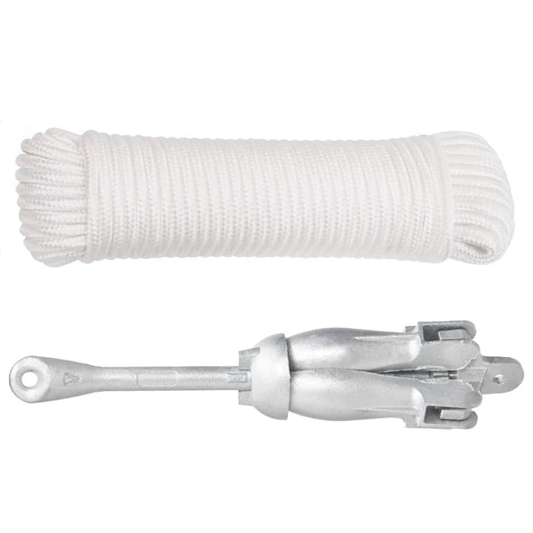 Âncora dobrável corda 8 kg ferro fundido galvanizado a quente