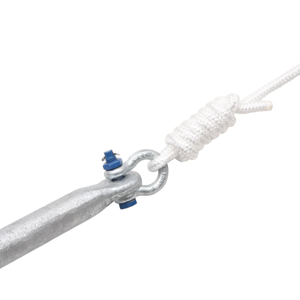 Âncora dobrável corda 12 kg ferro fundido galvanizado a quente