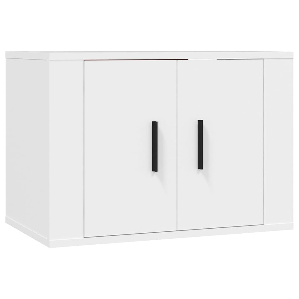 Móveis de TV de parede 3 pcs 57x34,5x40 cm branco