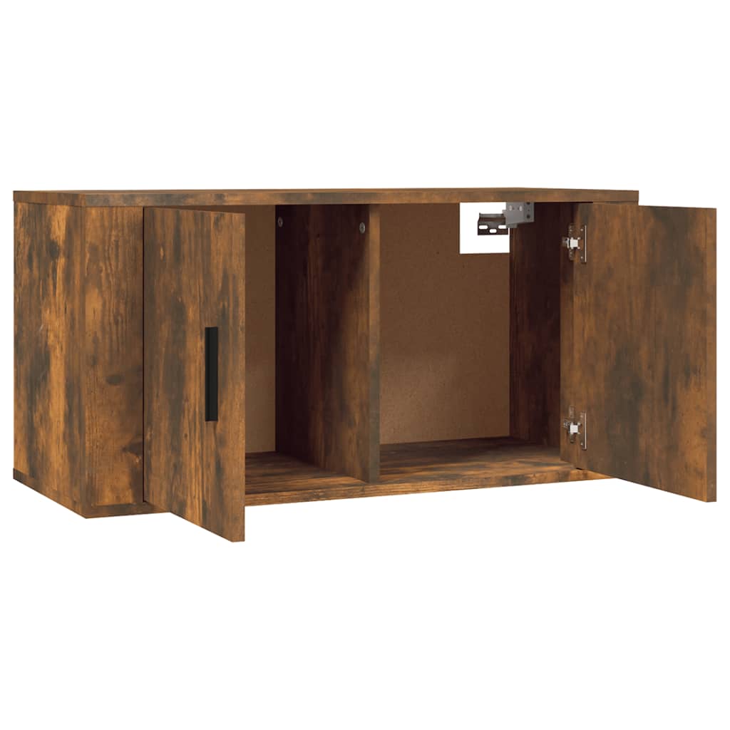 Móveis de TV de parede 3 pcs 80x34,5x40 cm carvalho fumado