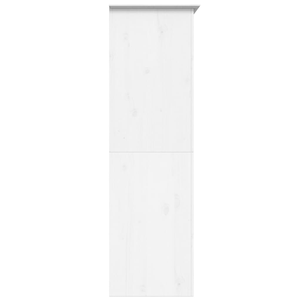 Roupeiro BODO 99x53,5x173 cm madeira de pinho maciça branco