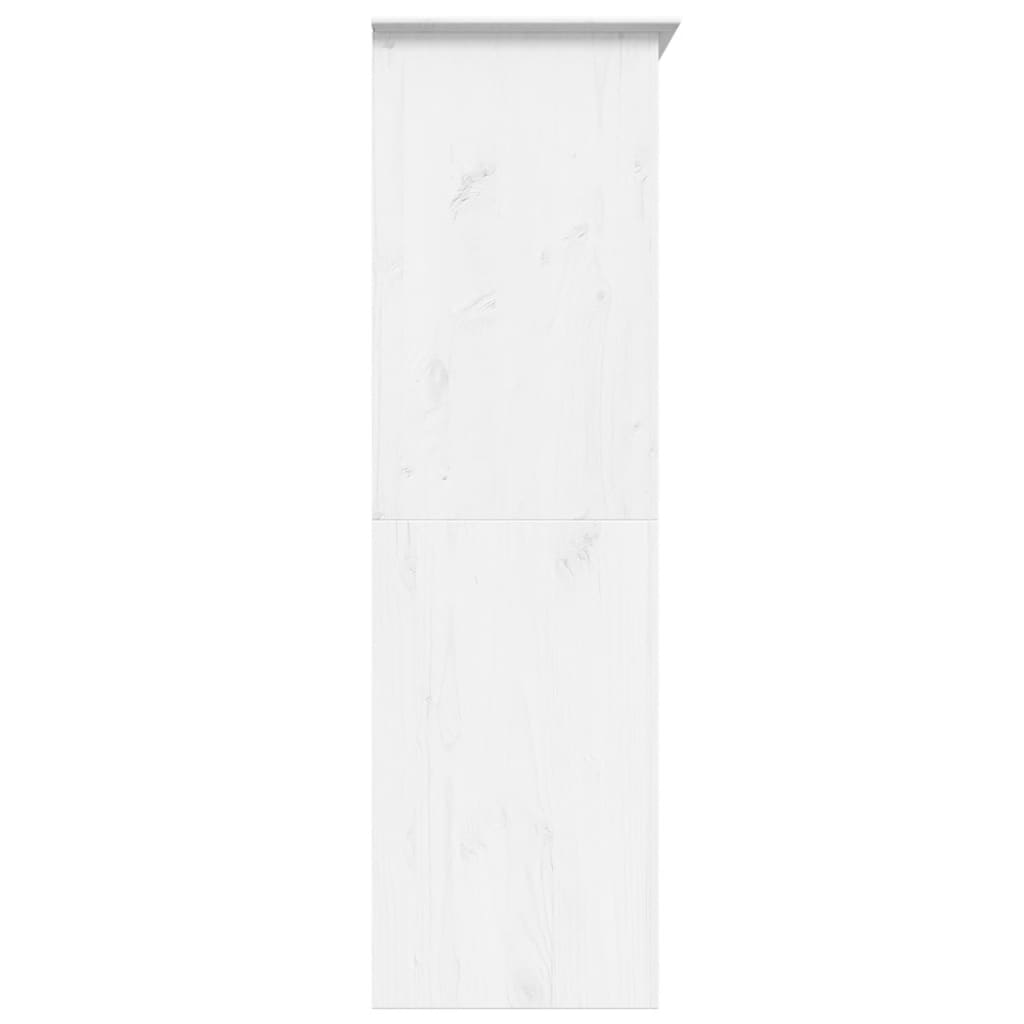Roupeiro BODO 146x53,5x173 cm madeira de pinho maciça branco