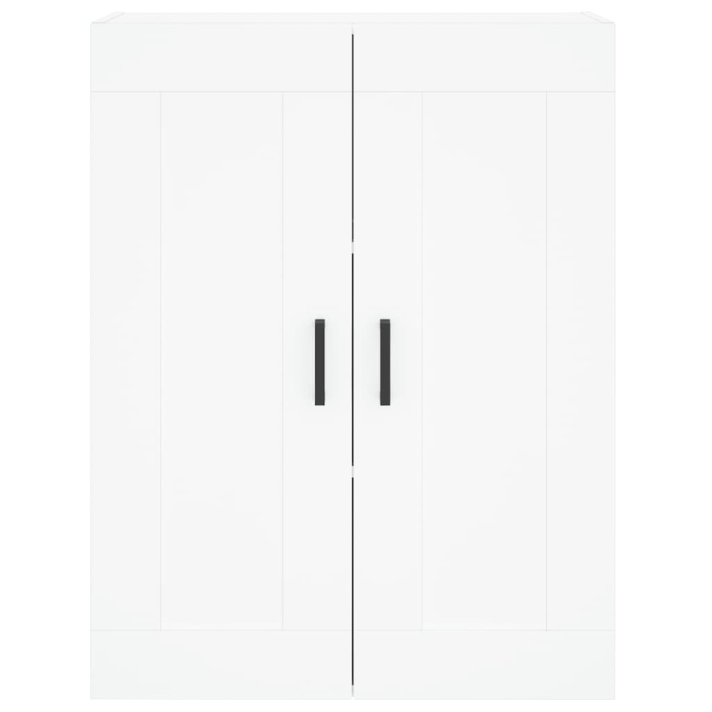 Armário de parede 69,5x34x90 cm derivados de madeira branco