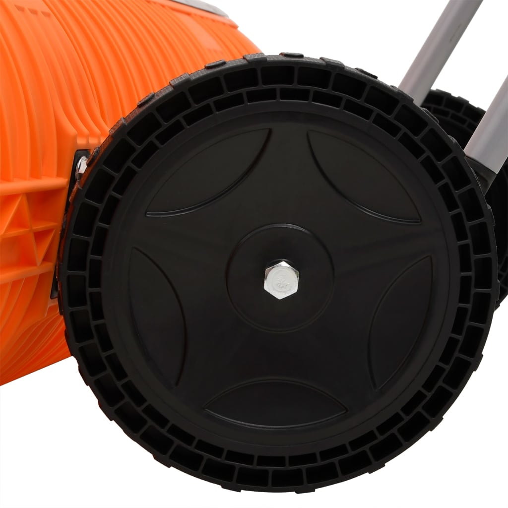 Pá de neve com pega extensível lâmina 96 cm aço laranja