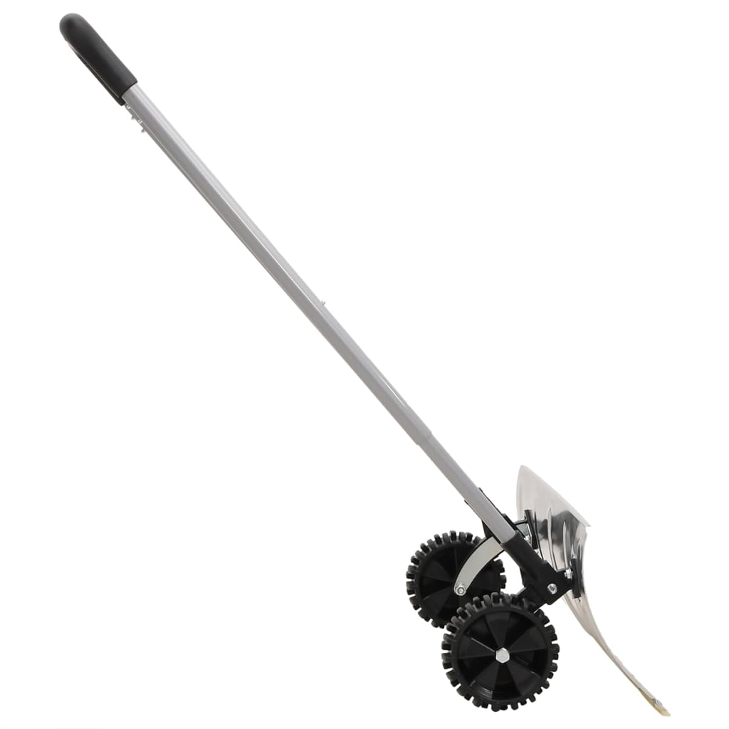 Pá de neve com pega extensível lâmina 61 cm aço prateado