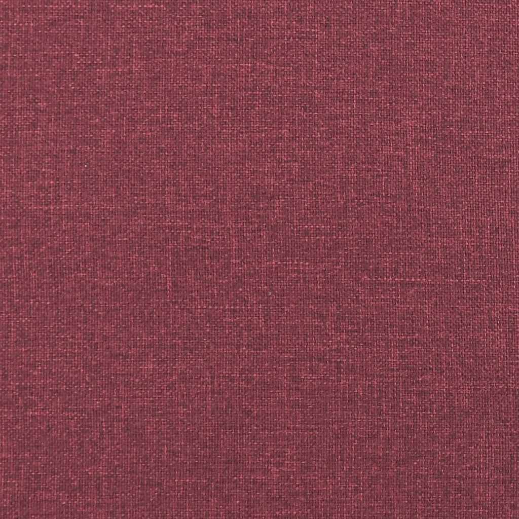 Sofá-cama sem pés 112x174x55 cm tecido vermelho tinto