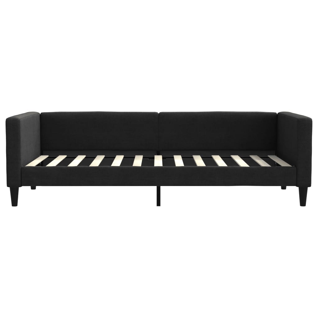 Sofá-cama 90x200 cm tecido preto