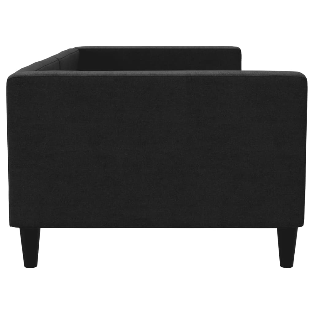 Sofá-cama 90x200 cm tecido preto