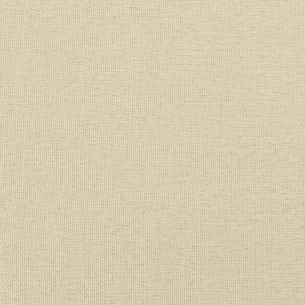 Sofá-cama 100x200 cm tecido cor creme