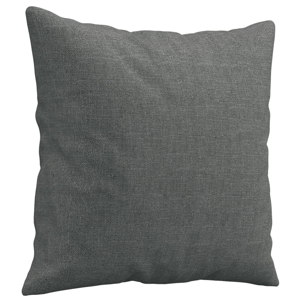 Sofá 2 lugares +almofadas decorativas 120cm tecido cinza-escuro