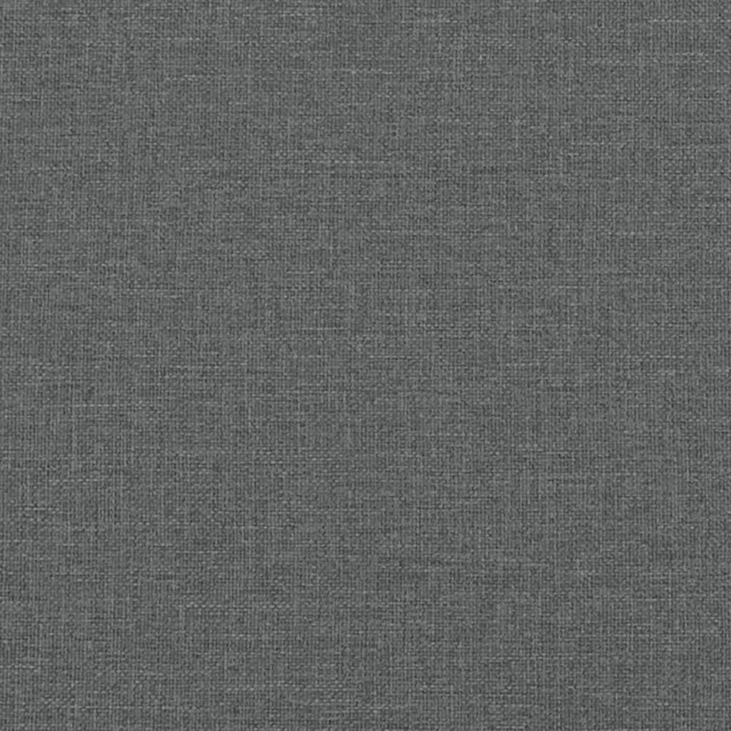 Sofá 2 lugares +almofadas decorativas 120cm tecido cinza-escuro