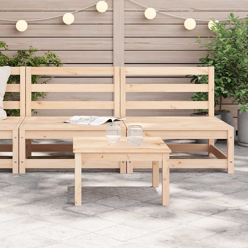 Sofás sem Apoio p/ Braços para Jardim - 2 pcs - 70x70x67 cm - Pinho Maciço